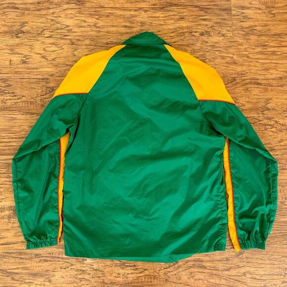 Swingster Trojan Seed Vintage Farming Nylon Button Up Coach Jacket Small - Picture 3 of 7